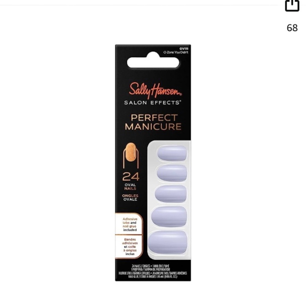 NIB- Sally Hansen Perfect Manicure Press On Nails. I-zone you didn’t